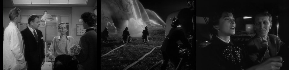 Quatermass and Victor; the rocket crash site; Victor and his wife